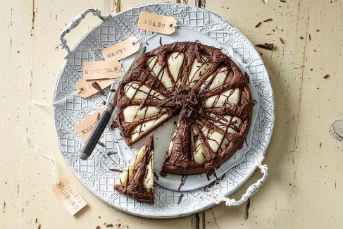birnen schokoladen kuchen